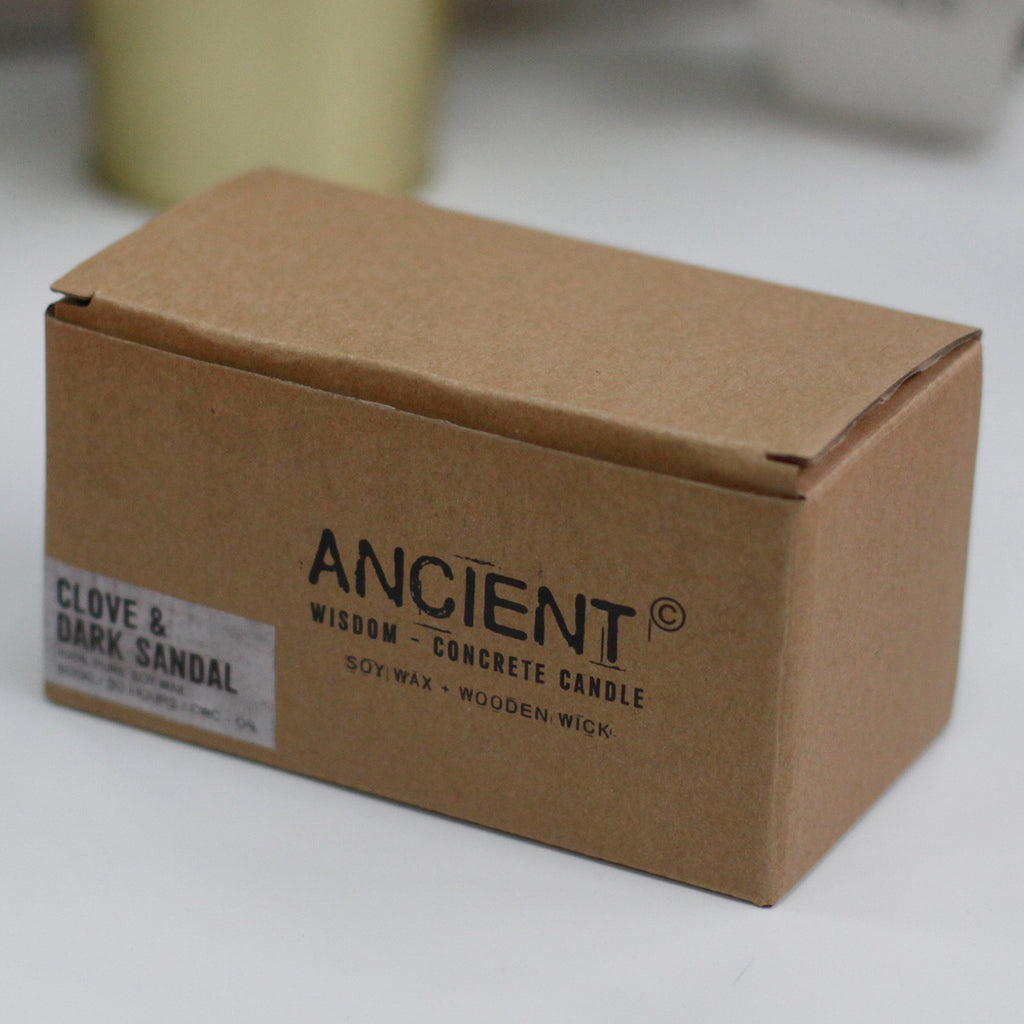 Re-energise & Revitalise - a Spiced South Sea Lime infused Wooden Wick Concrete Candle.
