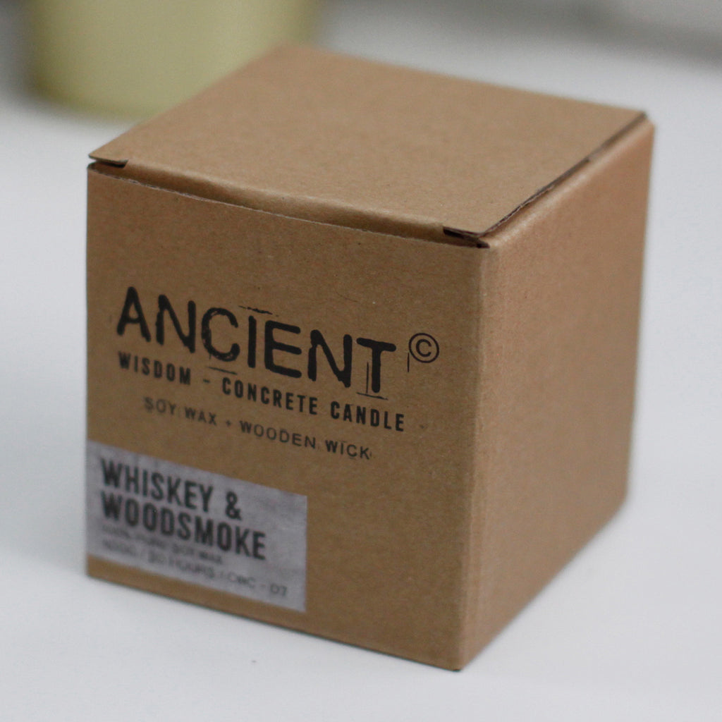 Focus & Calm - a Sea Moss infused Wooden Wick Concrete Candle.